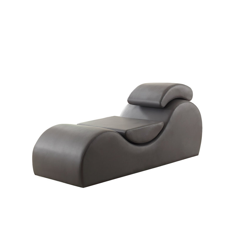 Latitude Run® Quiroz Vegan Leather Chaise Lounge & Reviews Wayfair